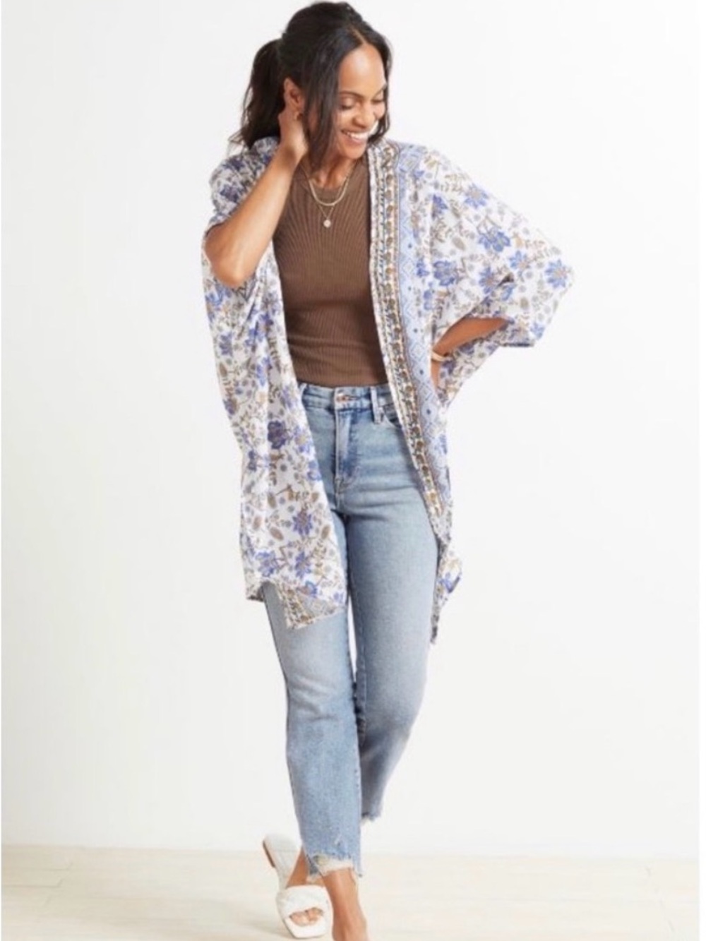 Tolani Mila Floral Wrap One Size